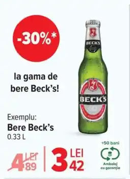 Carrefour Market Bere Beck's Ofertă
