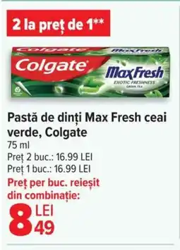 Pastă de dinți Max Fresh ceai verde, Colgate