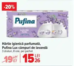Carrefour Market Hârtie igienică parfumată, Pufina Lux câmpuri de lavandă Ofertă