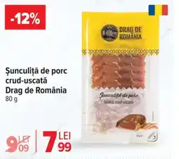 Carrefour Market Şunculiță de porc crud-uscată Drag de România Ofertă