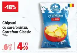 Carrefour Market Chipsuri cu sare/brânză, Carrefour Classic Ofertă