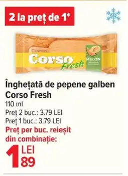 Carrefour Market îngheţată de pepene galben Corso Fresh Ofertă