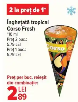Carrefour Market îngheţată tropical Corso Fresh Ofertă