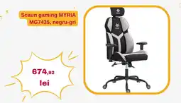 Altex Scaun gaming MYRIA MG7435, negru-gri Ofertă