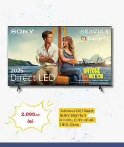 Televizor LED Smart SONY BRAVIA 3 K50S35