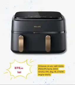 Media Galaxy Friteuza cu aer cald dubla PHILIPS Seria 3000 Ofertă