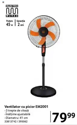 Selgros Ventilator cu picior EM2001 Ofertă