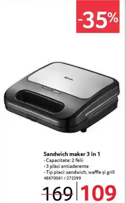 Selgros Sandwich maker 3 în 1 Ofertă