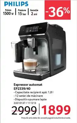 Selgros PHILIPS Espressor automat EP2339/40 Ofertă