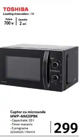 Selgros TOSHIBA Cuptor cu microunde MWP-MM20PBK Ofertă