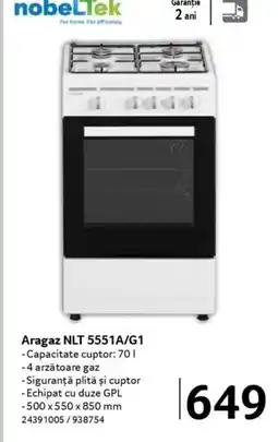 Selgros Aragaz NLT 5551A/G1 Ofertă