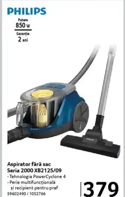 Selgros PHILIPS Aspirator fără sac Seria 2000 XB2125/09 Ofertă