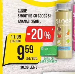 Mega Image SLOOP Smoothie cu cocos și ananas Ofertă