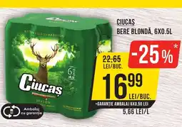 Mega Image Ciucas Bere blondă Ofertă
