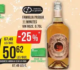 Mega Image Famiglia Pasqua 11 Minutes vin roze Ofertă