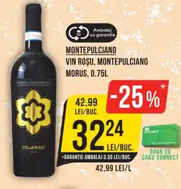 Mega Image MONTEPULCIANO Vin roşu, montepulciano morus Ofertă