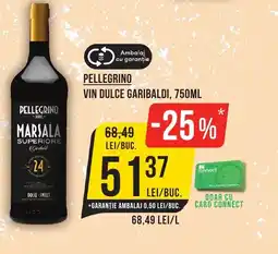 Mega Image PELLEGRINO Vin dulce garibaldi Ofertă
