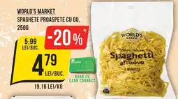 Mega Image WORLD'S MARKET Spaghete proaspete cu ou Ofertă