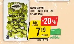 WORLD'S MARKET Tortelloni cu ricotta și spanac
