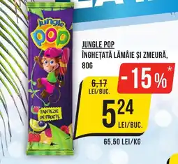 Mega Image JUNGLE POP Înghețată lămâie şi zmeură Ofertă