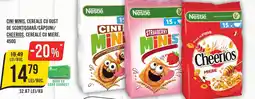 Mega Image Cini Minis, cereale cu gust de scorţişoară/căpşuni/ cheerios, cereale cu miere Ofertă