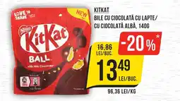 Mega Image KITKAT Bile cu ciocolată cu lapte/ cu ciocolată albă Ofertă