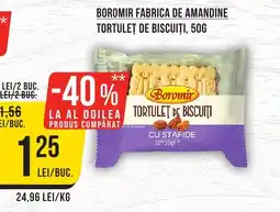 Mega Image Boromir Fabrica de amandine Tortulet de biscuiţi Ofertă