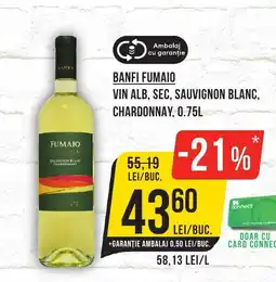 Mega Image BANFI FUMAIO Vin alb, sec, sauvignon blanc, chardonnay Ofertă