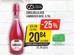 Mega Image ZAREA Bella Vita Lambrusco rose Ofertă