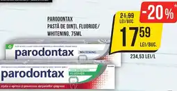 Mega Image PARODONTAX Pastă de dinţi, fluoride/ whitening Ofertă