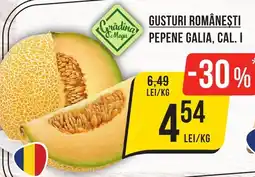 Mega Image Gusturi Românesti pepene galia, cal. i Ofertă