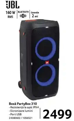 Selgros JBL Boxǎ PartyBox 310 Ofertă