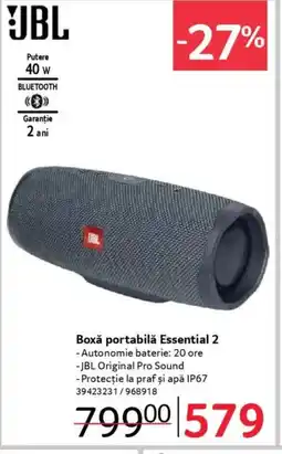 Selgros JBL Boxă portabilă Essential 2 Ofertă