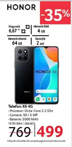 Selgros HONOR Telefon X6 4G Ofertă
