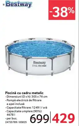 Selgros Bestway Piscină cu cadru metalic Ofertă