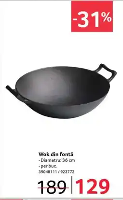 Selgros Wok din fontǎ Ofertă