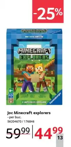 Selgros Joc Minecraft explorers Ofertă