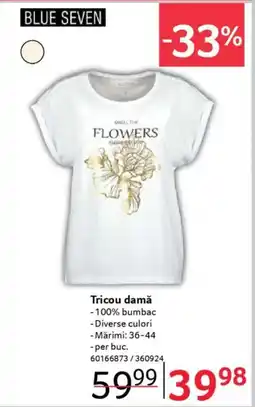 Selgros BLUE SEVEN Tricou damǎ Ofertă