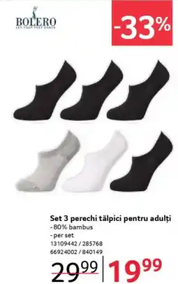 Selgros Set 3 perechi tălpici pentru adulți Ofertă