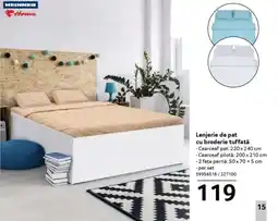 Selgros Lenjerie de pat cu broderie tuffată Ofertă