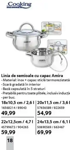 Selgros Linia de semioale cu capac Amira Ofertă