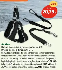 Fressnapf AniOne Hamuri şi centuri de siguranță pentru maşină Ofertă