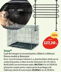 Fressnapf Trixie Cuști de transport și accesorii pentru călătorii cu blǎnosul Ofertă