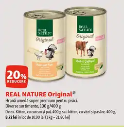 Fressnapf REAL NATURE Original Hrană umedă super premium pentru pisici. Ofertă