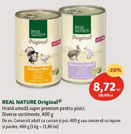 Fressnapf REAL NATURE Original Hrană umedă super premium pentru pisici. Ofertă