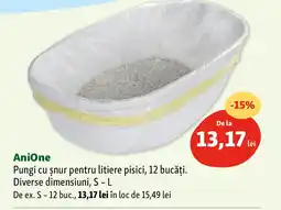 Anione Pungi cu şnur pentru litiere pisici