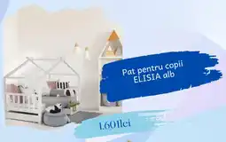 ELVILA Pat pentru copii ELISIA alb Ofertă