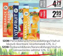 CBA SZOBI Piersici&Banane/Portocale & Mango/Vitafruit băutură răcoritoare necarbonatată 12% Ofertă