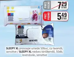 CBA SLEEPY XL prosoape umede 50buc, cu lavandă, sensitive Ofertă