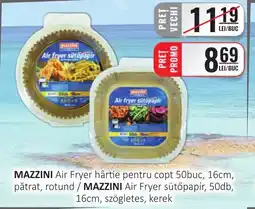 CBA MAZZINI Air Fryer hârtie pentru copt, 16cm, pătrat, rotund Ofertă